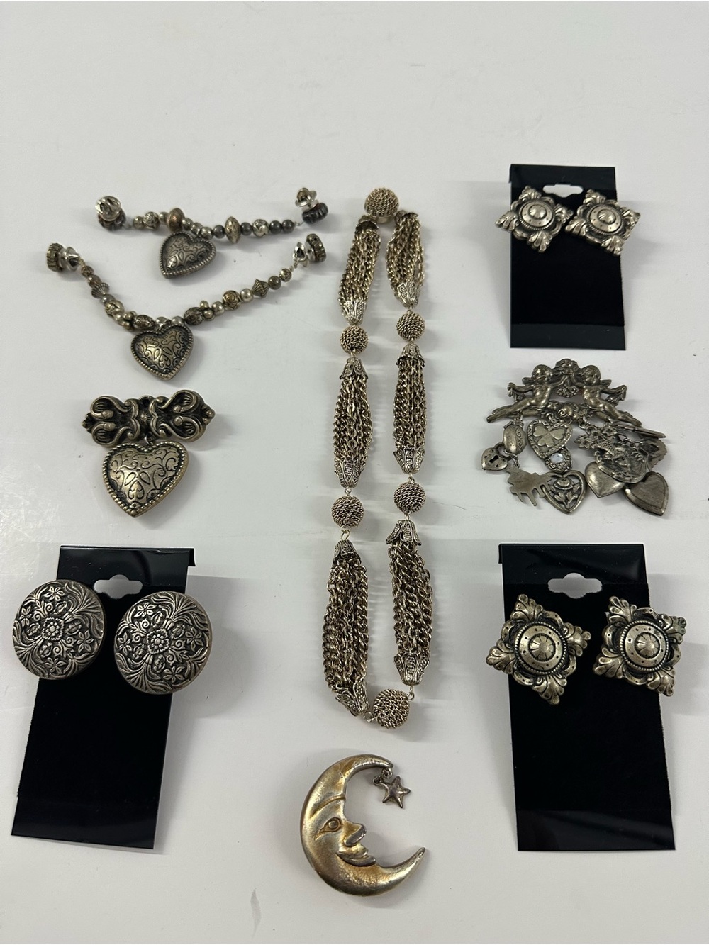 Vintage Burnished Gold Jewelry Lot